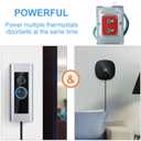 Maxdot Doorbell Transformer 24V 40VA Compatible with Ring Doorbell, Safe UL Listed Wired 24 Volt Door Bell Kit, Easy to Install(1 Pcs)