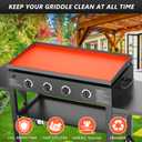 36" Silicone Griddle Mat Cover for Blackstone, Heavy Duty Silicone Cover, All Year Round Griddle Top Protective Mat for Black Stone Accessories