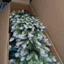 7-ft Pre-Lit Christmas Tree 3 Modes Hinged with Quick Power Connector - 500 Lights