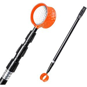 LTY Golf Ball Retriever, 18Ft 15Ft 12Ft Securely Locking Scoop Aluminum Alloy Telescopic Golf Ball Picker for Water
