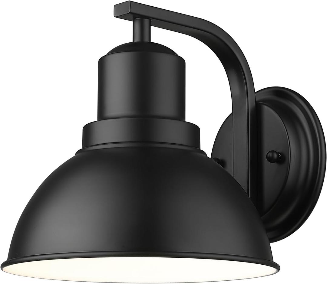 zeyu 8.4 Inch Indoor Wall Mount Lamp Light Fixture, Industrial Wall Sconce Lighting for Hallway Bedroom, Black Finish, ZY24-1W BK