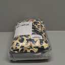 6 Pcs Bathroom Leopard Towel Set 2 Bath Towels 2 Hand Towels 2 Washcloths, Soft Absorbent Shower Guest Towel Decorative for Hotel Spa(Brown Leopard Print and Black)