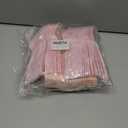 CENLBJ 150 Pcs Pink Paper Plates and Napkins and Forks,50 Guest Disposable Party Supplies Include Plates Napkins Plastic Forks for Baby Shower,Birthday,Bridal,Wedding