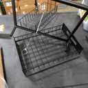 Kitstorack Under Sink Organizer, 2 Tier Under the Sink Storage, Slide out Pull out Cabinet Organizer Shelf, Metal Sliding Drawer for Kitchen Bathroom Pantry Closet Organization Rack, Black, 1 Pack