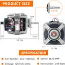 AMI PARTS DC31-00055G, DC31-00055H, DC31-00055D Dryer Induction Motor Compatible with sam-Sung & Ken-More Dryer, Replaces PS4204647, DC96-00882C, PS4133825