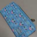 Loungefly x Pokemon Squirtle Faces Faux-Leather Flap Wallet (Blue, One Size)