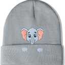 Elephant Gifts Beanie Hat for Women Men Get Well Soon Inspirational Thank You Gift Motivational Uplifting Animal Lover Birthday Christmas Stocking Stuffers Decor Accessories Blue Grey