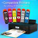 Compatible High-Yield Ink Cartridges (6-Pack) Replacement for 312XL 314XL Ink Cartridge for Photo XP-15000 Printer(1 Black,1 Cyan,1 Magenta,1 Yellow,1 Red,1 Gray)