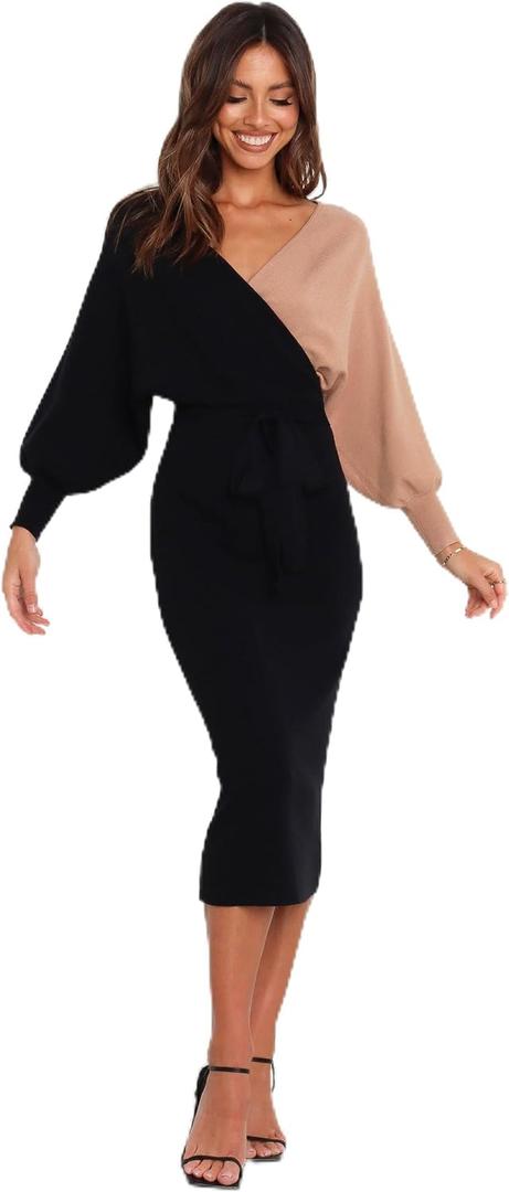 Petal & Pup Nate Dress - Black/Beige, Size 2