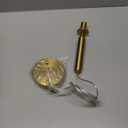 FDPBY Modern Hanging Light Fixture Pendant Lighting for Kitchen Island Mid Century Gold Pendant Lights with Globe Milky White Glass Pendant Light for Bedroom Bathroom Entryway (2 Pack)