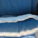 2 Rolls of 114 x 24 Inch Air Vent Filters Blue and White