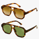 livho Trendy Polarized Square Aviator Sunglasses Women Men Square Eyewear Frame, Retro Sun Glasses for Women Men 2025 Shades