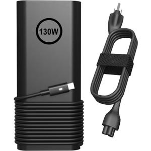 130W USB Type C Laptop Charger Compatible with Dell XPS 15 17 9500 9510 9520 9530 9700 9710 9720 2in1,Precision 5550 5560 5530 5570 5470 5480 5760,Latitude 5431 5531 AC Adapter Computer Power Cord