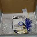 ZJDHPTY 6 Set Balloon Stand with Blue and Silver Balloons Centerpiece Table Decorations Birthday Graduation Bridal Shower Wedding Anniversary Father's Day Retirement New Years Decorations 2026