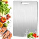 Titanium Cutting Board for Kitchen, 15.311 Large Size Cutting Board Double Sided Food Grade, Non Toxic Chopping Board for Meat/Fruit/Vegetable, Dishwasher Safe Easy to Clean
