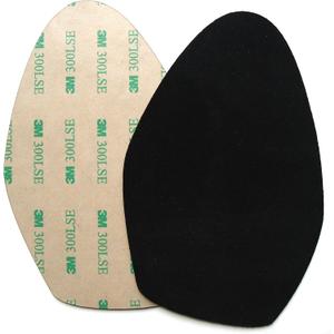 Suede Soles Shoes Pads Self Adhesive Half Soles Stick on Suede Patches Non-Slip Shoe Sole Protectors for Dance Shoes High-Heeled Pole Dance Shoe Protectors (1 Pair Black)
