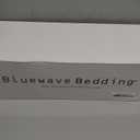 Bluewave Bedding Ultra Slim Max Cool CarbonBlue Gel Memory Foam Pillow for Stomach and Back Sleepers - Thin, Flat Design with Advanced Cooling (2.75-Inch Height, Standard Size)