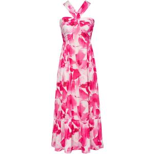 GRACE KARIN 2025 Women's Criss Cross Halterneck Sleeveless Summer Floral Print Flowy A Line Maxi Dress (Medium)