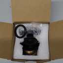 Black Bathtub Tub Drain Conversion Kit Assembly, Wellup Lift and Turn Twist Tub Drain Trim Kit with Two-Hole Overflow Faceplate, Matte Black