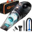 Power Practical Handheld Cordless Vacuum Cleaner, Rechargeable Portable Car Vacuums W/Strong Suction, Bag & Attachments, Small Vac Cleaner for Car, Couch, Home, Car Suction Cleaner, aspiradora de mano