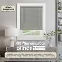 Cordless Light Filtering Blinds, 32 x 72 in, Grey, Vinyl