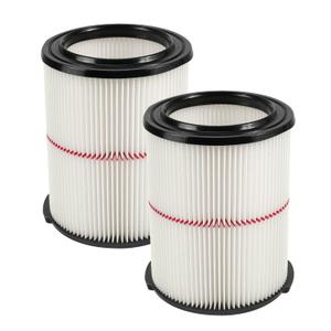Replacement Filter Fit for Craftsman 9-38754 CMXZVBE38754 Red Stripe General Purpose Wet Dry Vac Replacement Filter for 5 to 20 Gallon shop vacuums, 2Pack