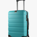 KROSER Hardside Expandable Carry On Luggage with Spinner Wheels & Built-in TSA Lock, Durable Suitcase Rolling Luggage with USB Port, Carry-On 20-Inch, Lake Blue