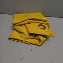 JIUZHEN Blackout Curtains with Tiebacks - Thermal Insulated, Light Blocking and Noise Reducing Grommet Curtain Drapes for Bedroom and Living Room, Set of 2 Panels, Yellow, 42 x 45 Inch Length