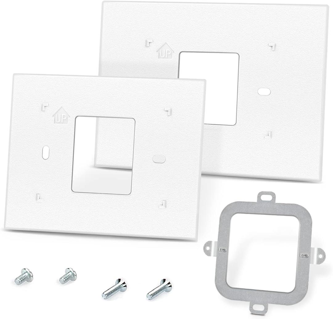 Thermostat Wall Plate Replacement for Honeywell - THP2400A1027W Wall Thermostat White Covers Assembly, Suitable for RTH9585WF RTH8560D TH9320wf5003 WiFi Smart Thermostat Back Plate