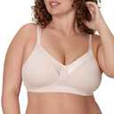 Playtex Women's 18 Hour Wireless Bra, Silky Soft Smoothing T-Shirt Bra, Cool Comfort and 360 Support Sandshell 38D