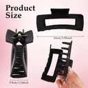 6Pcs Silicone Soft Flexible Claw Clip, Medium Non-Slip Claw Clips for Women, Strong Hold Cloud Clip (Neutral Colors)