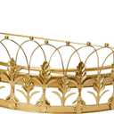 Creative Co-Op Decorative Metal Curtain or Canopy Crown, Gold Finish