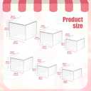 6 Pcs Acrylic Buffet Risers, Clear Stackable Food Display Stand