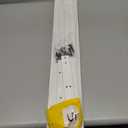 BAMEOS Wall-Mounted Wood Shelf with 5 Dual Hooks for Bathroom, Living Room, Bedroom (White-with Shelf, 28.9IN)