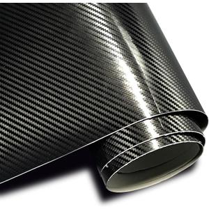 3ft x 5ft Car Vinyl Wrap, 6D Carbon Fiber Black Car Wrap Roll
Paint Protection, Reversible & Removable, For Cars Body Protection, Scratch Resistance with Air Release Technology