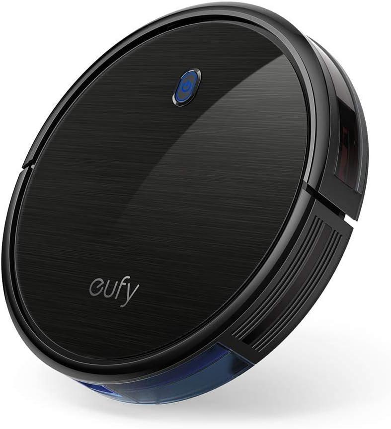 eufy Boost IQ RoboVac 11S (Slim), 1300Pa Strong Suction, Super Quiet, Self-Charging Robotic Vacuum Cleaner, Cleans Hard Floors to Medium-Pile Carpets (Black)(Black)