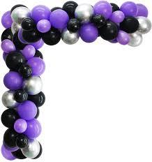 120pcs Dark Purple Balloons, 18 12 10 5 inch Purple Balloons Different Sizes Balloon Arch Kit for Graduation Birthday Wedding Baby Shower Party Decorations