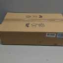 Clear Ribbed Glass Iron Forge Sconce, Long Shape with Metal Black Plate Wall Light, Vanity Light for Bathroom, Living Room, Bedroom, 3.25" W x 4.75" D x 19.75" H (Black)