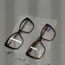 CCVOO Trendy Reading Glasses for Women, Oversized Blue Light Readers, Cheaters Eyeglasses, Stylish Square Cat Eye Glasses
