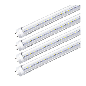 LightingWill LED T8 Light Tube 3FT, Daylight White 5000K, Dual-End Powered Ballast Bypass, 1600Lumens 15W (32W), Clear Cover, AC85-265V Lighting Tube Fixtures, 4 Pack