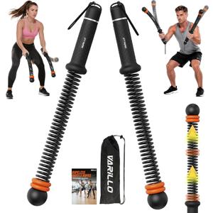 Ropeless Battle Ropes for Home Gym, Portable Cordless Weighted Battle Ropes with Storage Bag, High Calorie Burn for Men & Women, Fitness Equipment for HIIT & Low-Impact Aerobic Training