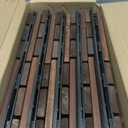 THYOI Premium Deck Tiles, Patio Flooring - Outdoor Waterproof Acacia Wood Tiles for All Weather Use - Balcony, Backyard, Indoor & Outdoor (Square Ft) (10, Dark Brown, 12S)