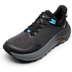 NORTIV 8 Men's Wide Toe Box Trail Running Shoes Cushion Walking Barefoot Tennis Workout Gym Cross Training Shoe Fashion Sneakers Whitney (10.5, Black)