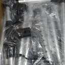 Loyoda Folding Walker with 2 Skis and 5" Wheels, Lightweight Walkers for Seniors and Adults, Supports Up to 350 Pounds, Adjustable Height, Compact Standard Walker, Black