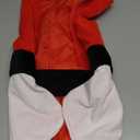 ComfyCamper Red and White Dog Costume - X Large Medium Small French Lab Retriever Pet Cosplay Halloween Costumes Ball (X-Large, Cape)