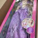Disney Princess Rapunzel Doll Playdate 32 Tall & Poseable, My Size Articulated Doll in Purple Dress, Comes with Brush to Comb Her Long Golden Hair, Flower Garland Hairband & Hair Pins