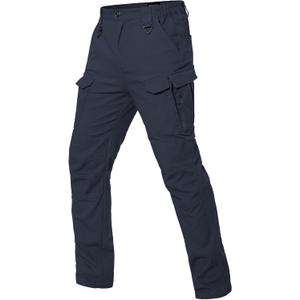 MANSDOUR Men's Cotton Hiking Tactical Pants Lightweight Stretch Military Combat Cargo Work Pants