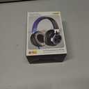 AC01 Over-Ear Headphones Wired, Passive Noise Isolating Corded Stereo Headsets with Mic Volume Control for Adults Teens 3.5mm for Chromebooks, Laptop, Computer, Tablets, Travel (Black Blue)