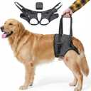 Dog Lift Harness for Back LegsSturdy Dog Support SlingHip Sling Carrier for Large Medium Canine, Stair Helper for Aid Old Ligament Rehabilitation Pet, Grey,L (L-waist 19"-24")