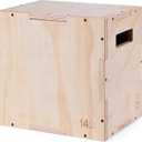 Amazon Basics Plyometric Jump Box, Plyo Box Jumps for Home Gym, 14"x12"x16"